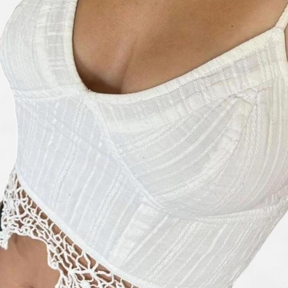 Free-people Women's White Crop-top